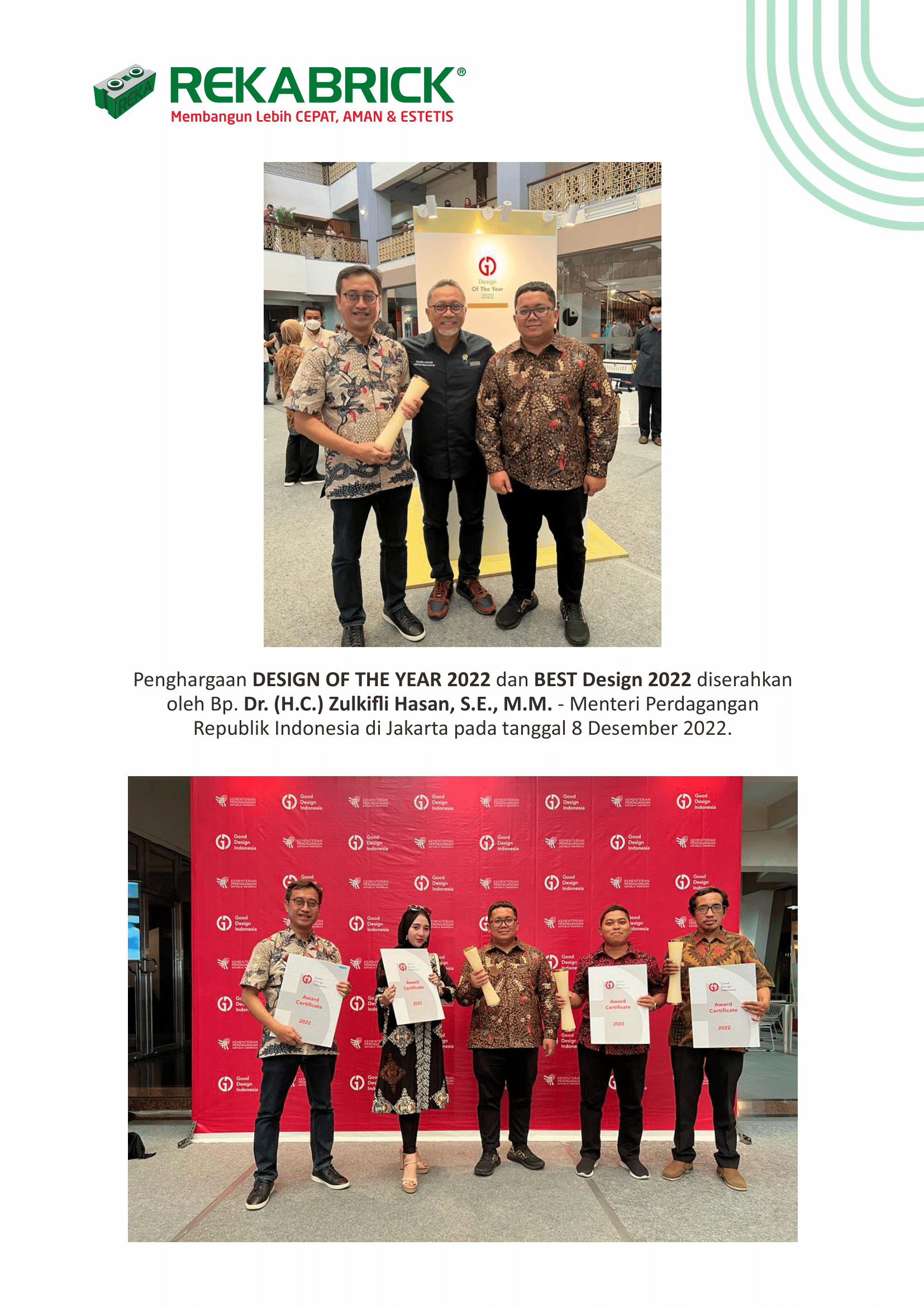 Penghargaan Good Design - Good Design of The Year 2022 & Best Design